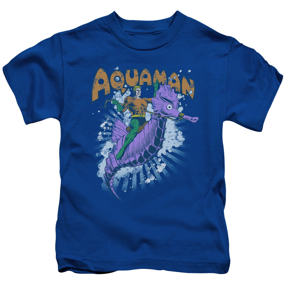 DC Comics Ride Free Juvenile Kids Youth T Shirt Royal Blue Officially Licensed