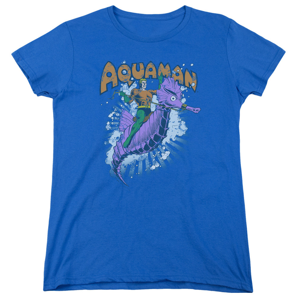DC Comics Ride Free Womens T Shirt Royal Blue Officially Licensed