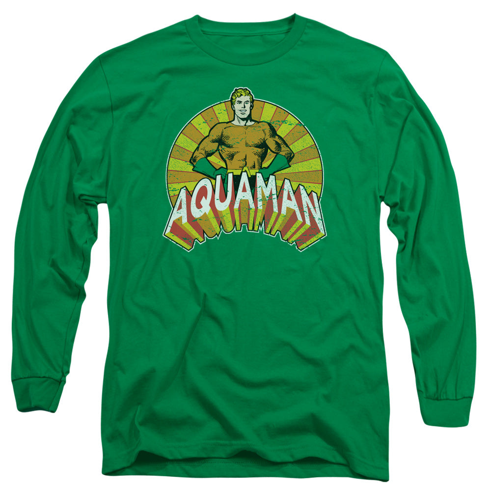 Dc Arms Akimbo Mens Long Sleeve Shirt Kelly Green Officially Licensed