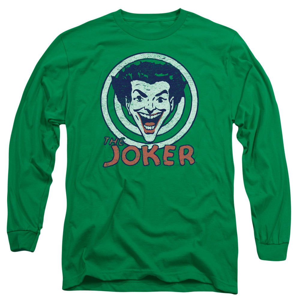 DC Comics Joke Target Mens Long Sleeve Shirt Kelly Green Officially Licensed