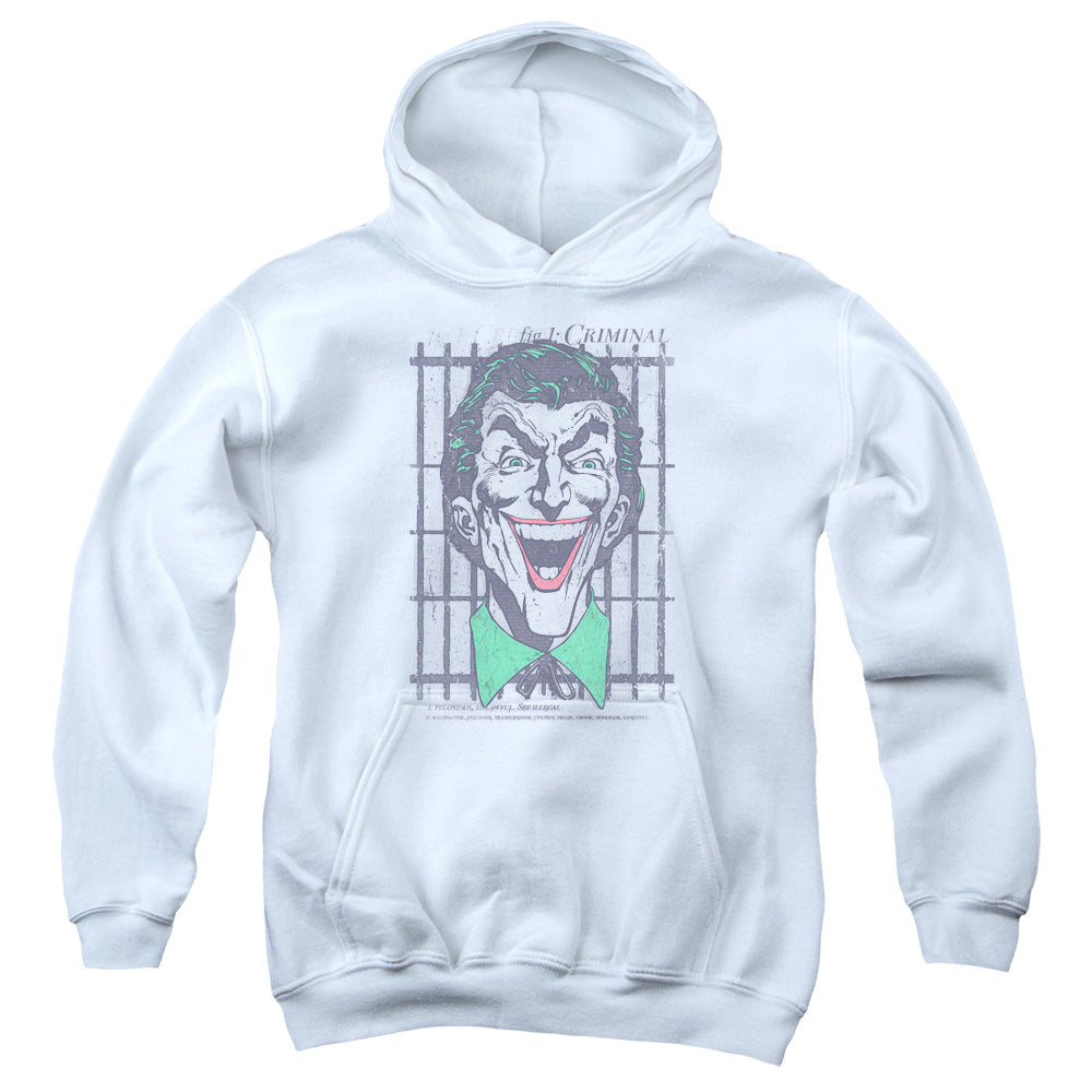 DC Comics Criminal Kids Youth Hoodie White Officially Licensed