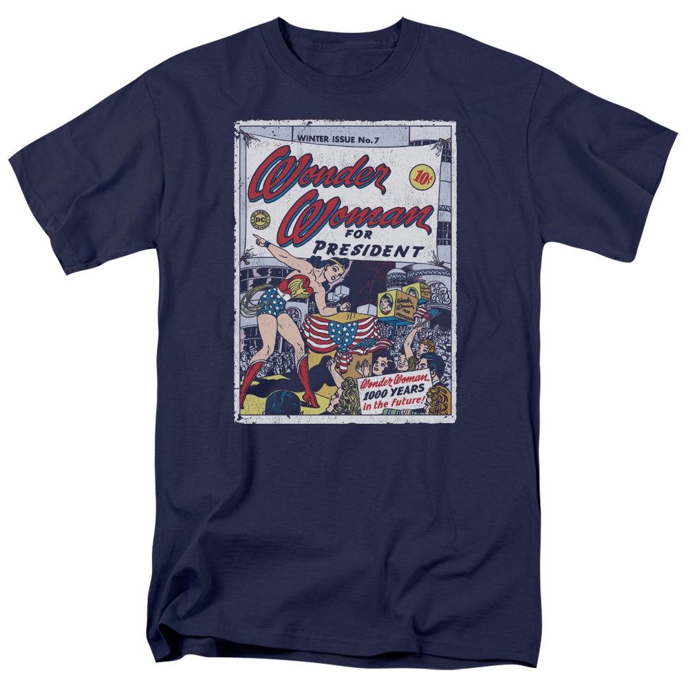 Dc Ww For President Mens T Shirt Navy Officially Licensed