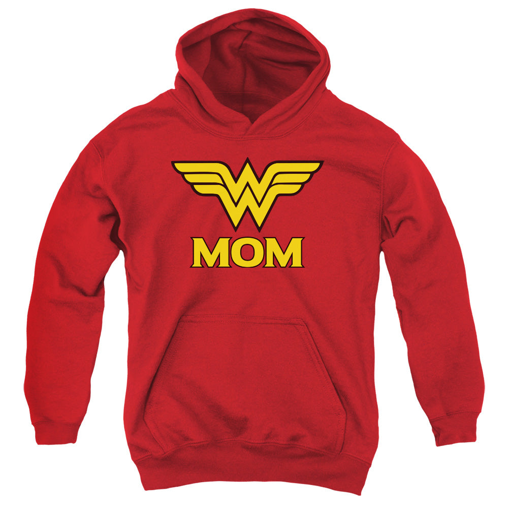DC Comics Wonder Mom Kids Youth Hoodie Red Officially Licensed