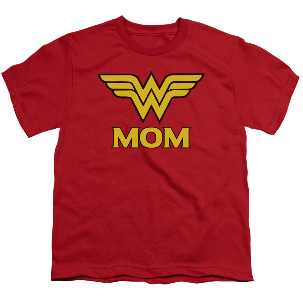 DC Comics Wonder Mom Kids Youth T Shirt Red Officially Licensed