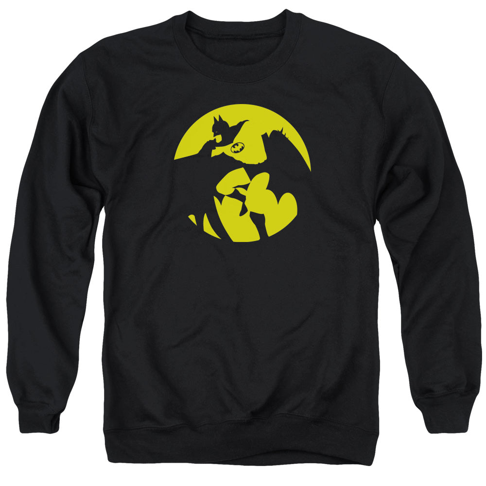 DC Comics Batman Spotlight Mens Crewneck Sweatshirt Black Officially Licensed