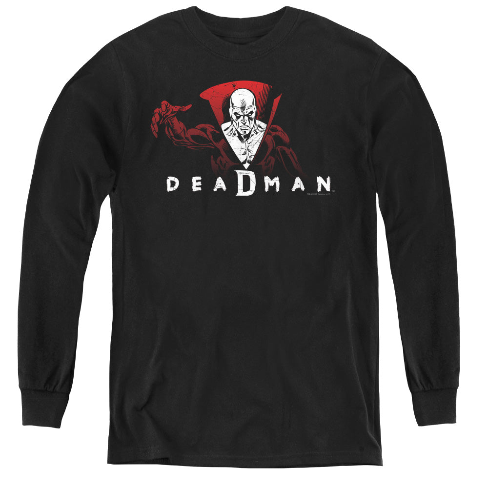 DC Comics Deadman Long Sleeve Kids Youth T Shirt Black Officially Licensed