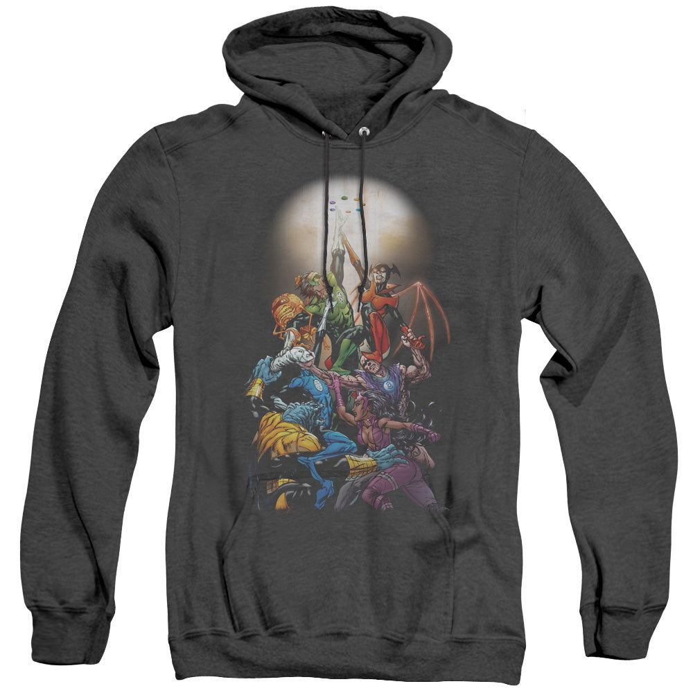 Green Lantern Gl New Guardians #1 Heather Mens Hoodie Black Officially Licensed