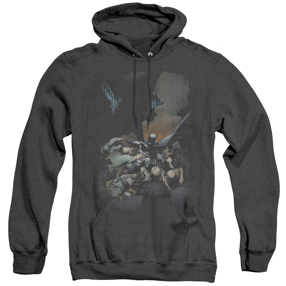 Batman Batman #1 Mens Heather Hoodie Black Officially Licensed