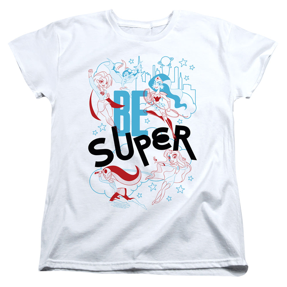 Dc Superhero Girls Be Super Womens T Shirt White Officially Licensed
