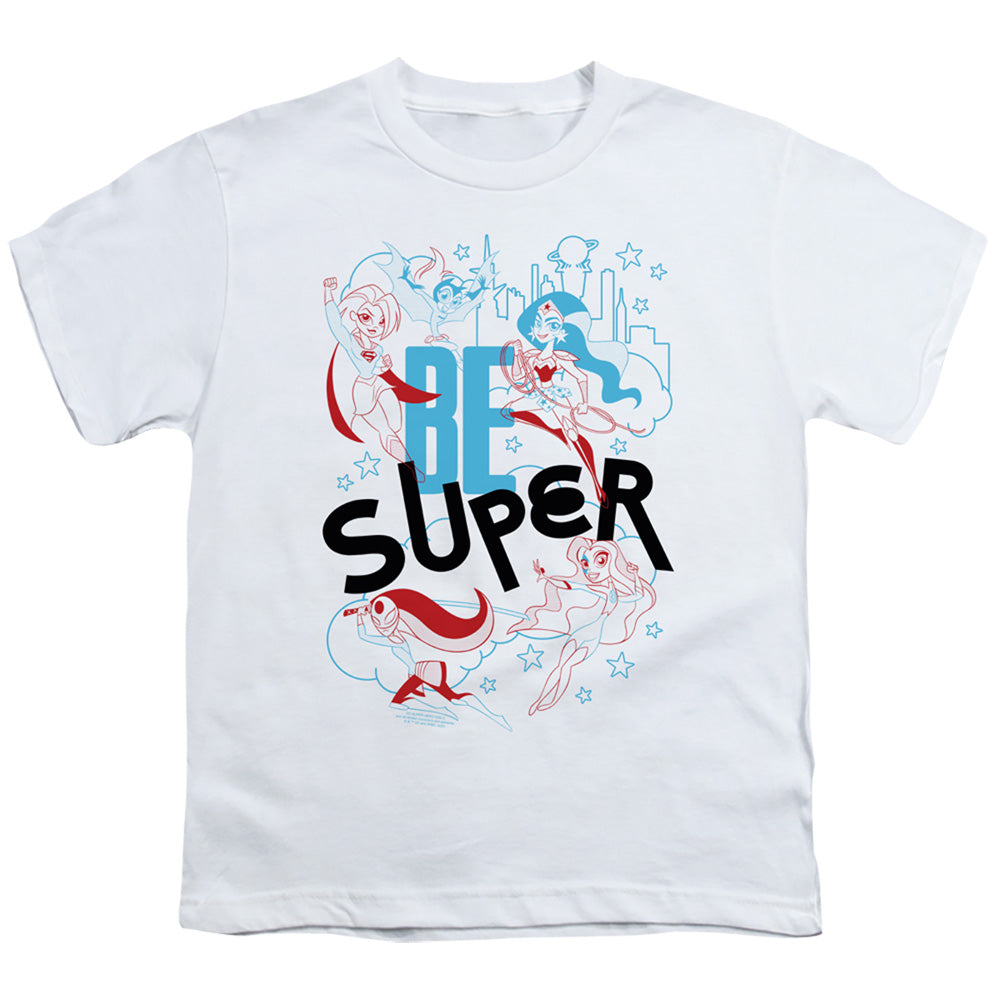 Dc Superhero Girls Be Super Kids Youth T Shirt White Officially Licensed