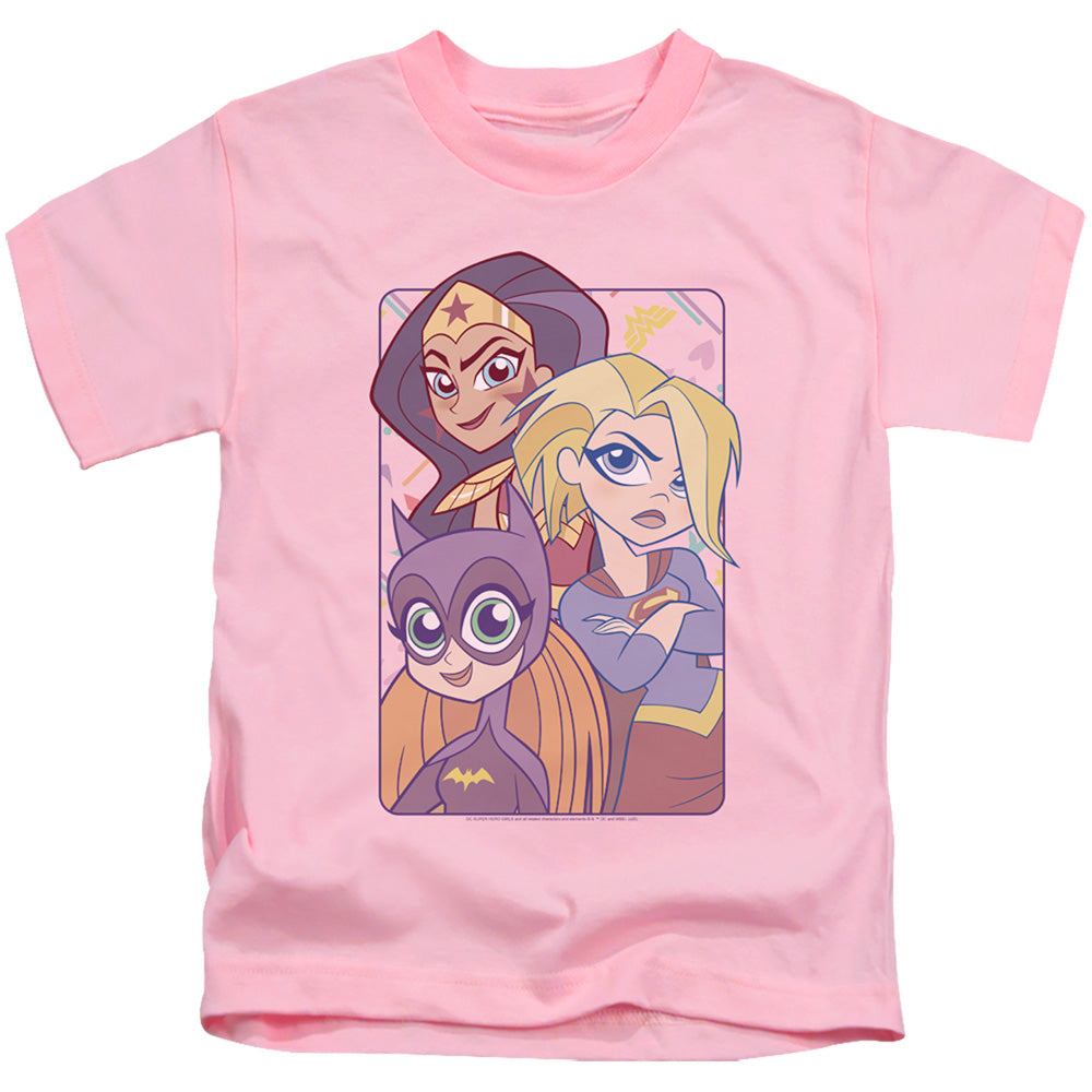 Dc Superhero Girls Dont Box Us in Juvenile Kids Youth T Shirt Pink Officially Licensed