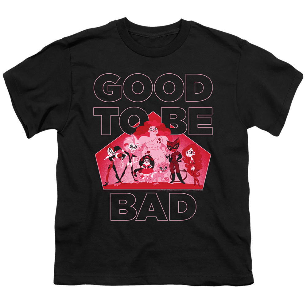 Dc Superhero Girls Good to Be Bad Kids Youth T Shirt Black Officially Licensed