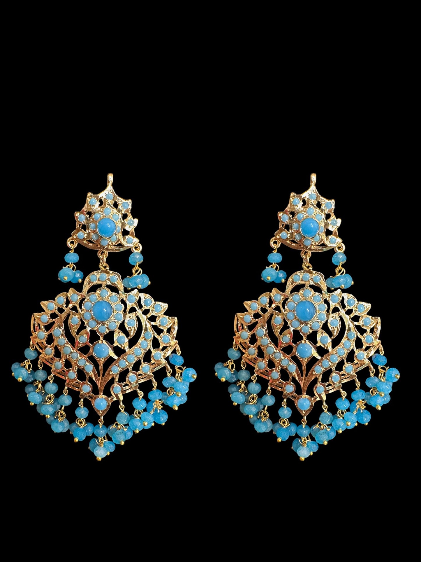 DER704 Ekta turuqoise / feroza earrings ( READY TO SHIP )