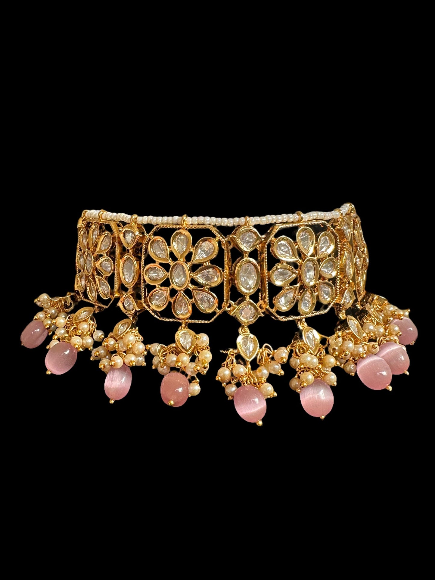 C320 Marina polki choker pink ( READY TO SHIP )