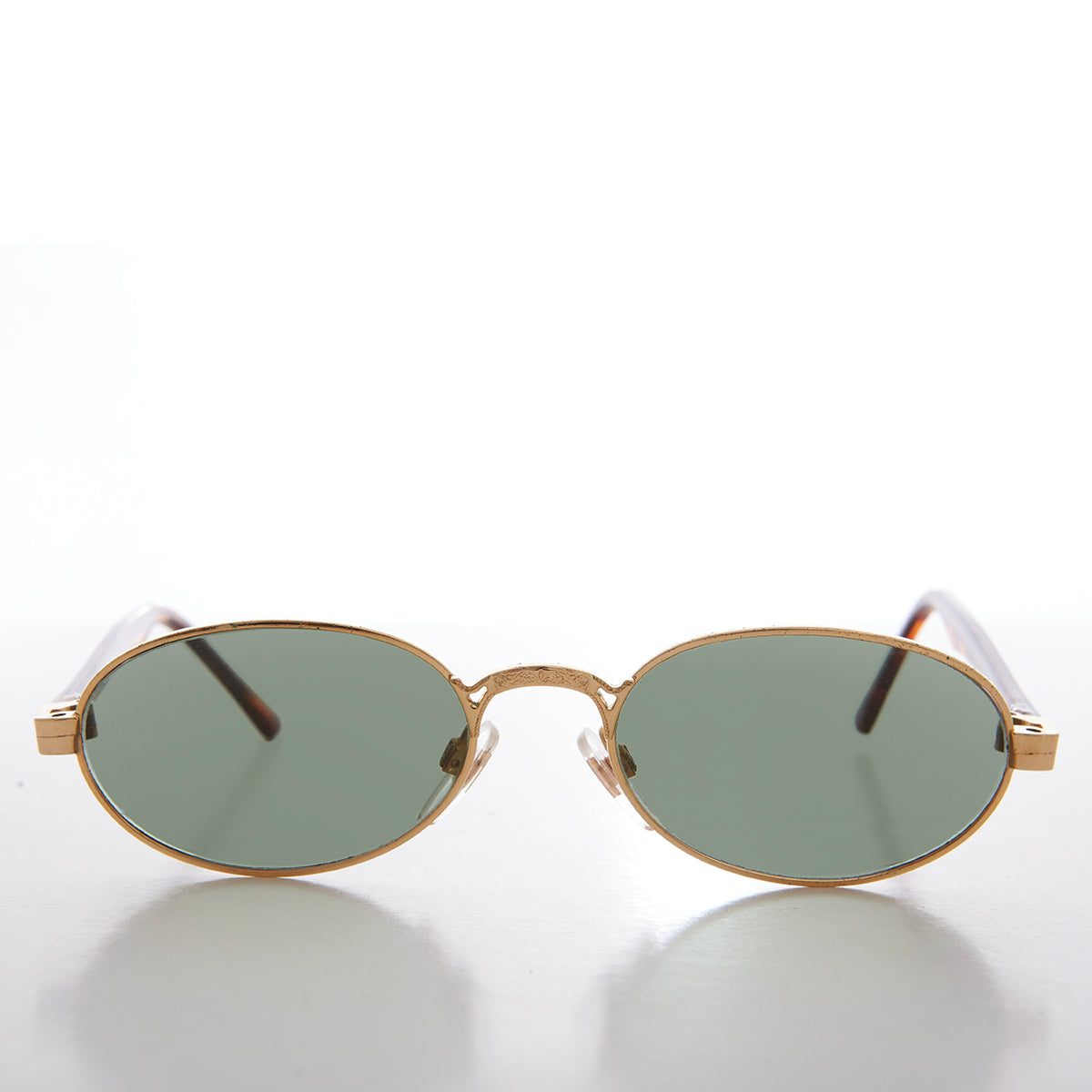 Perfect Gold Oval Vintage Sunglasses - Deacon