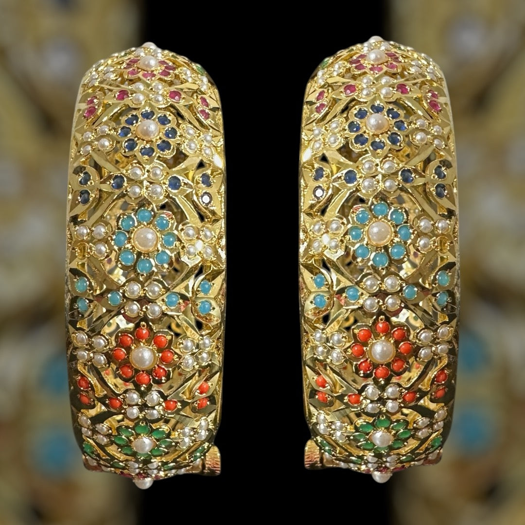 B305 Navratan Shibra Bangles ( SHIPS IN 4 WEEKS )