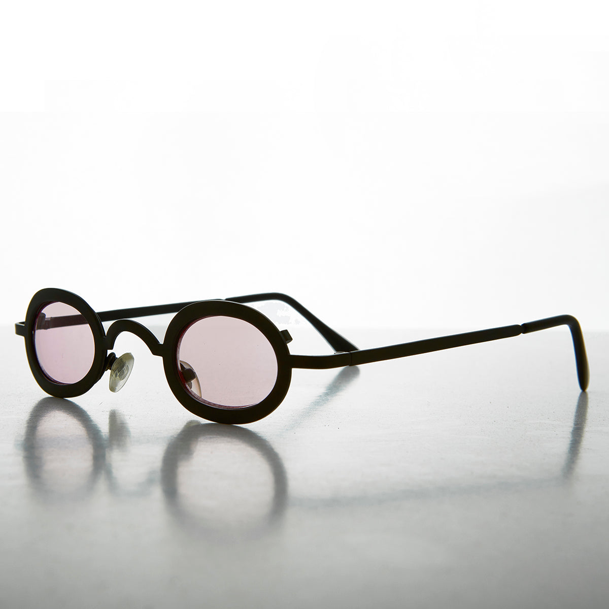 Micro Vintage Sunglasses with Tinted Lenses - Desert