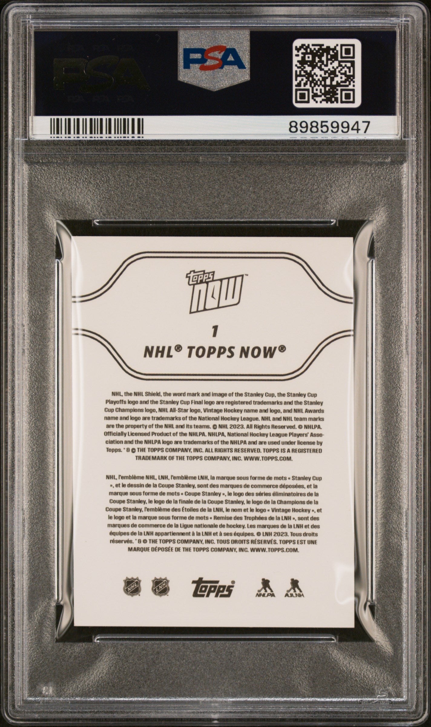 Graded 2023 Topps Now NHL Connor Bedard #1 Stickers Rookie RC Hockey Card PSA 10 Gem Mint