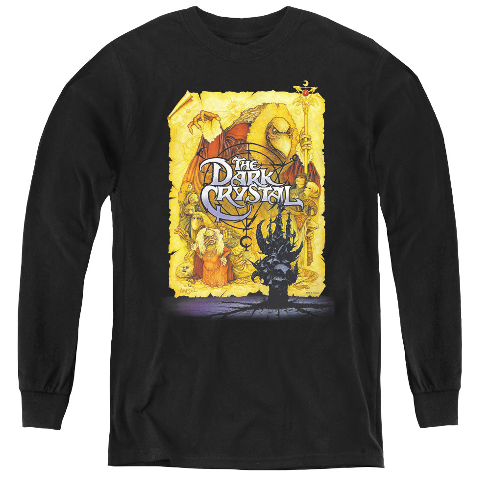 Dark Crystal Poster Long Sleeve Kids Youth T Shirt Black Officially Licensed