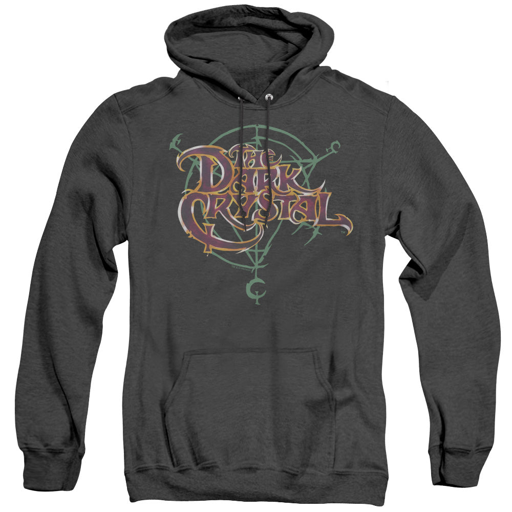 Dark Crystal Symbol Logo Mens Heather Hoodie Black Officially Licensed