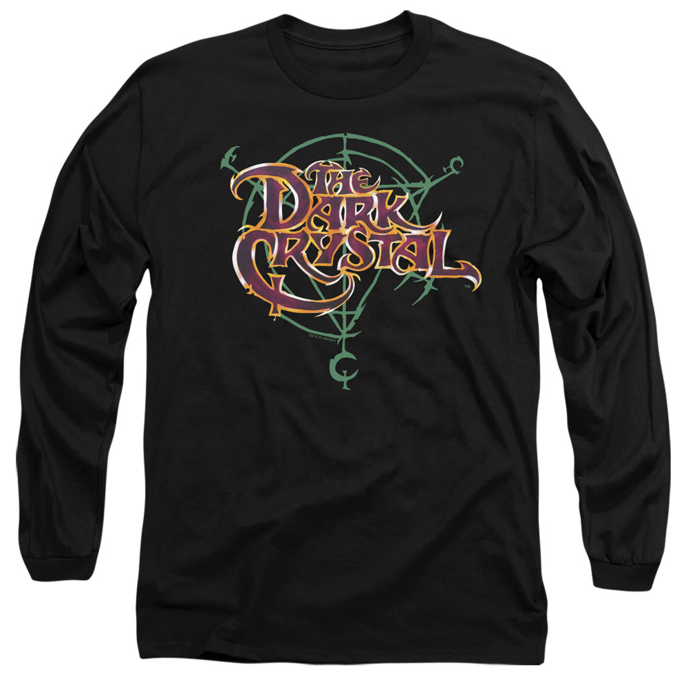 Dark Crystal Symbol Logo Mens Long Sleeve Shirt Black Officially Licensed Officially Licensed