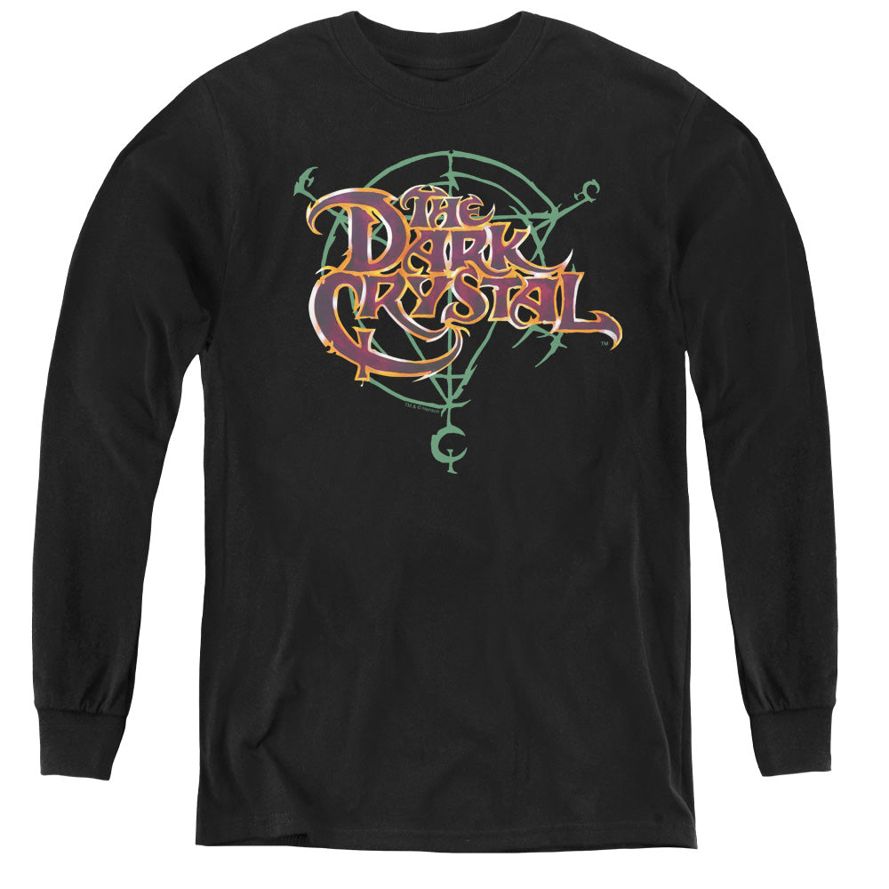 Dark Crystal Symbol Logo Long Sleeve Kids Youth T Shirt Black Officially Licensed