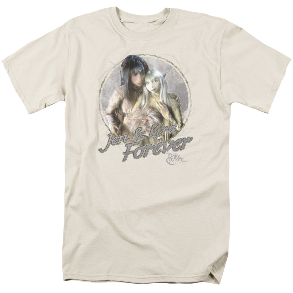 Dark Crystal Jen & Kira Mens T Shirt Cream Officially Licensed