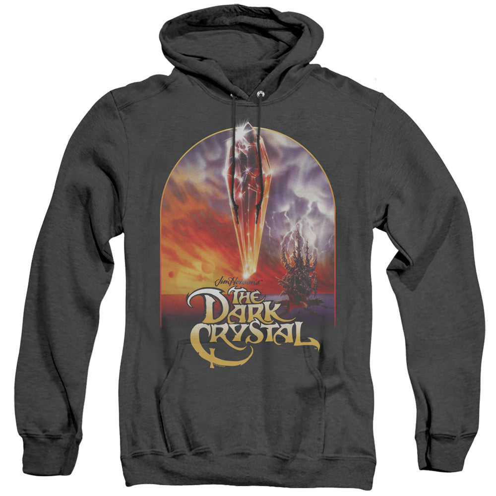 Dark Crystal Crystal Poster Mens Heather Hoodie Black Officially Licensed