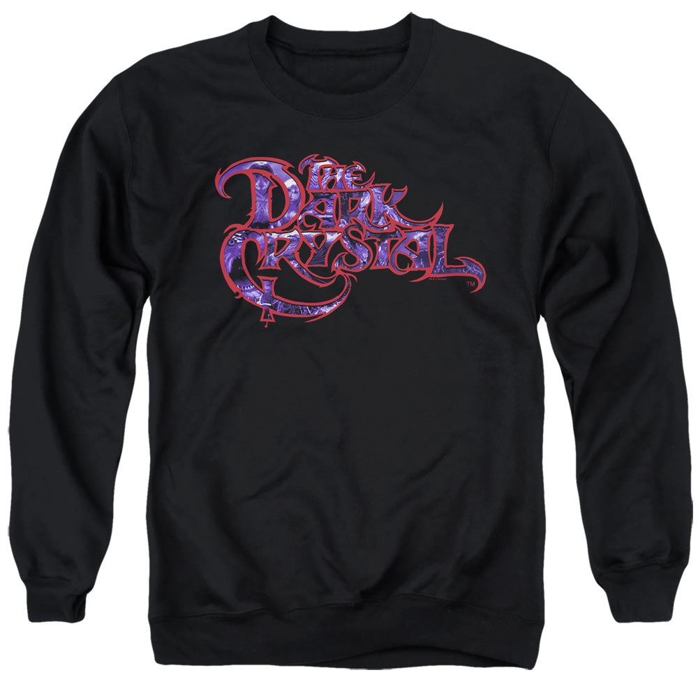 Dark Crystal Collage Logo Mens Crewneck Sweatshirt Black Officially Licensed