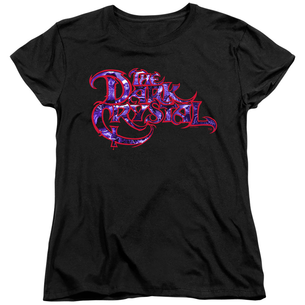 Dark Crystal Collage Logo Mens Tall T Shirt Women's Tee Black Officially Licensed