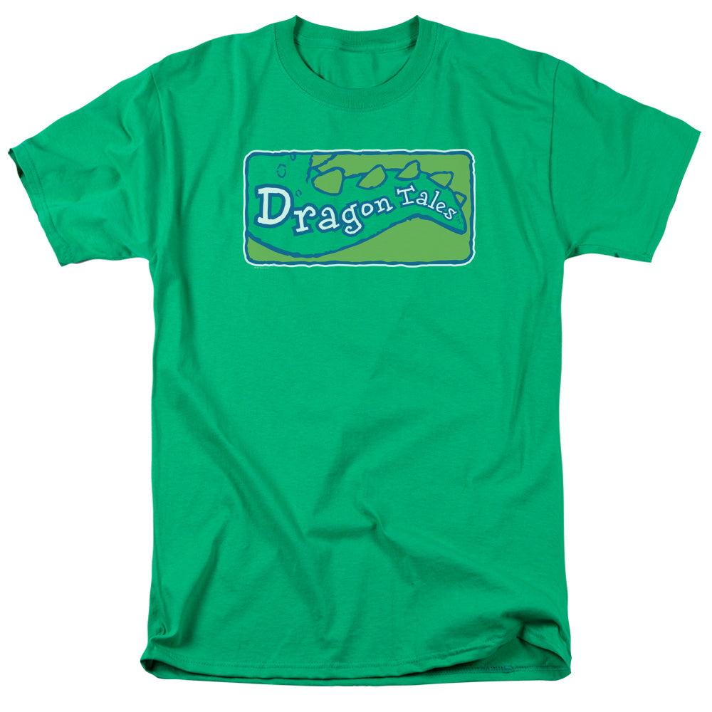 Dragon Tales Logo Clean Mens T Shirt Kelly Green Officially Licensed
