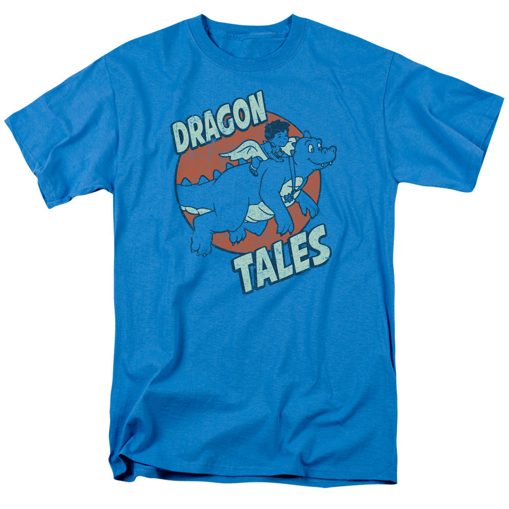 Dragon Tales Flying High Mens T Shirt Turquoise Officially Licensed