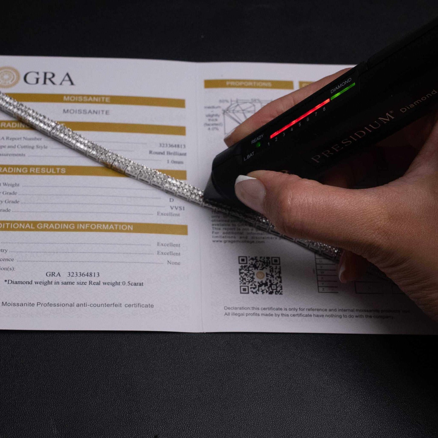 Baguette Moissanite Square Tennis Bracelet Solid 925 Sterling Silver