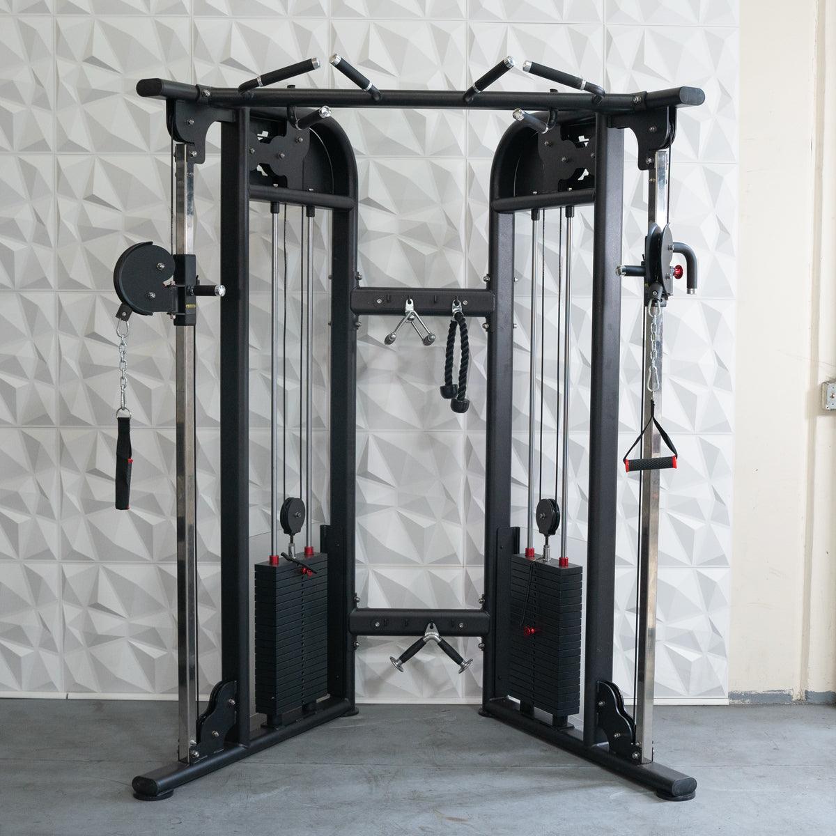 Muscle D Fitness Dual Adjustable Pulley – Two Stack Cable Machine