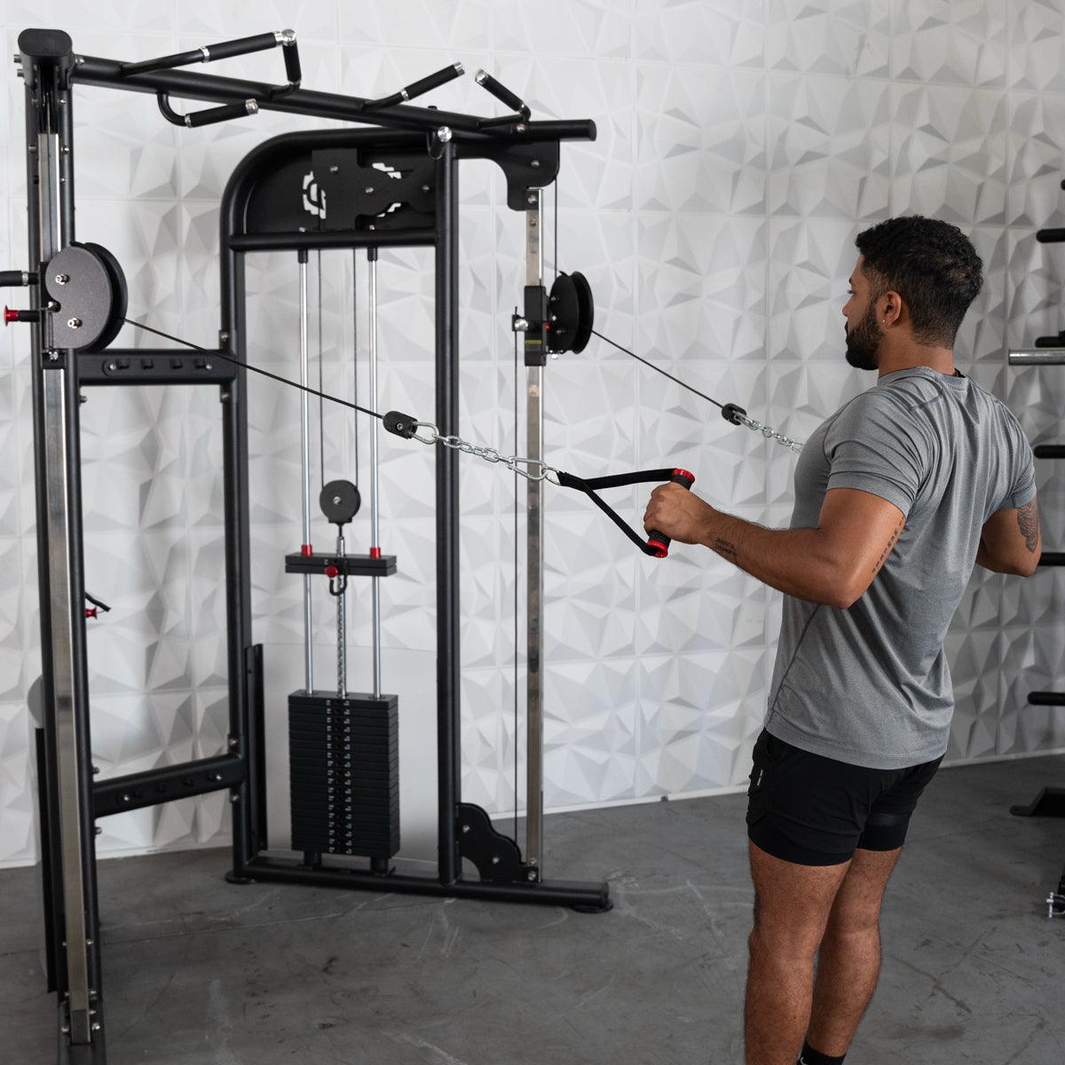 Muscle D Fitness Dual Adjustable Pulley – Two Stack Cable Machine