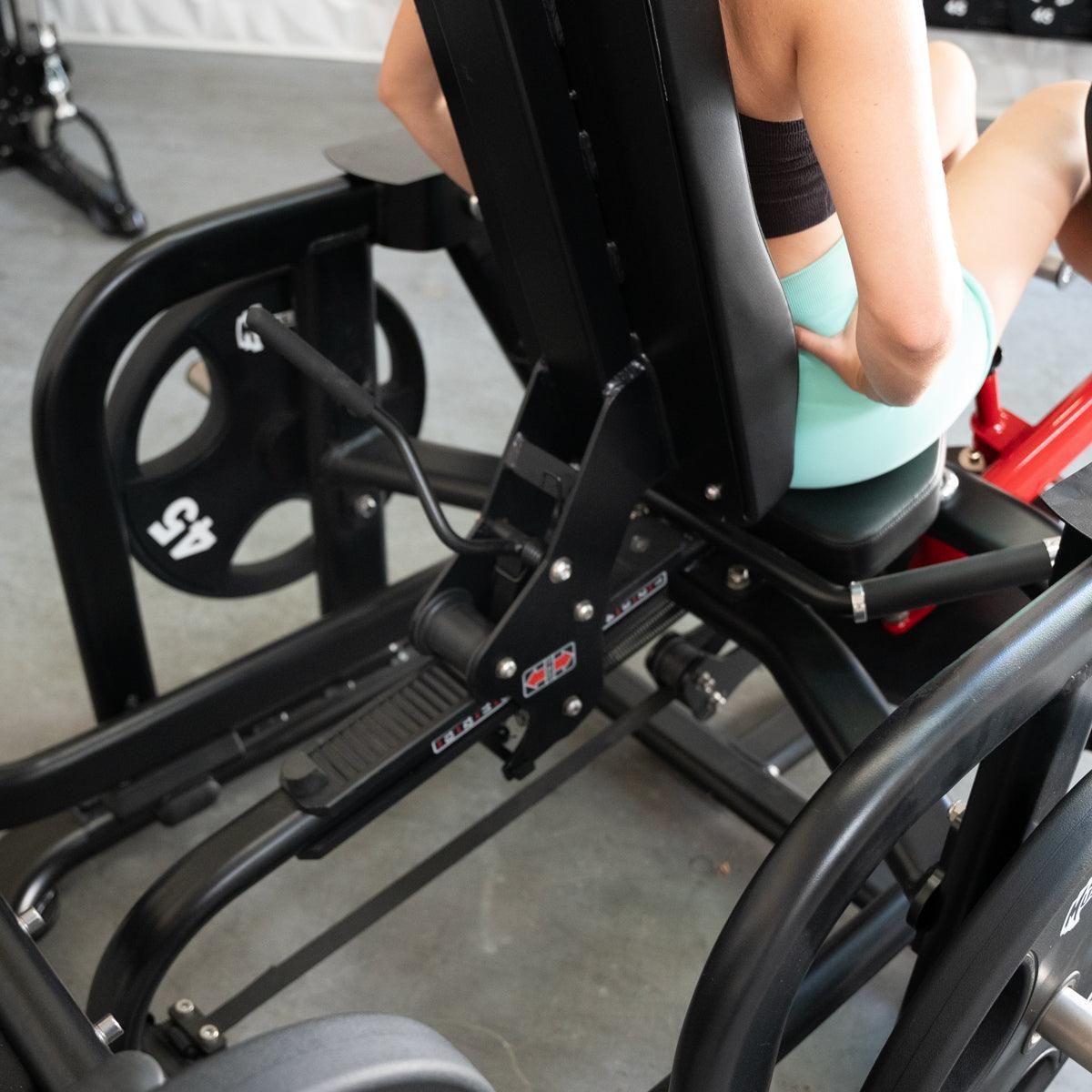 Pro Strength Glute / Outer Thigh - Muscle D Fitness - Plate Loaded Abductor / Hip Extension