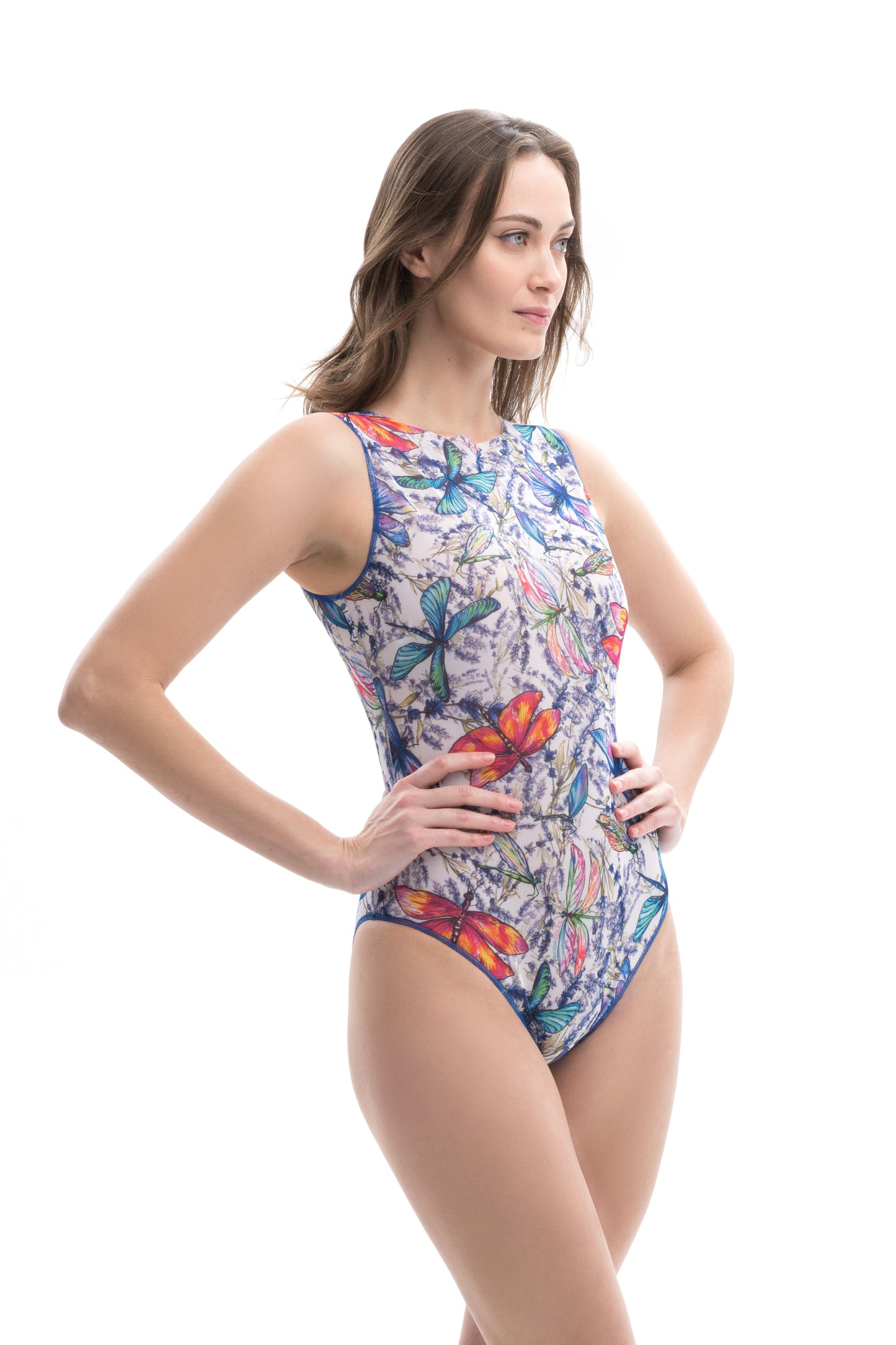 DRAGONFLIES SLEEVELESS SWIMSUIT
