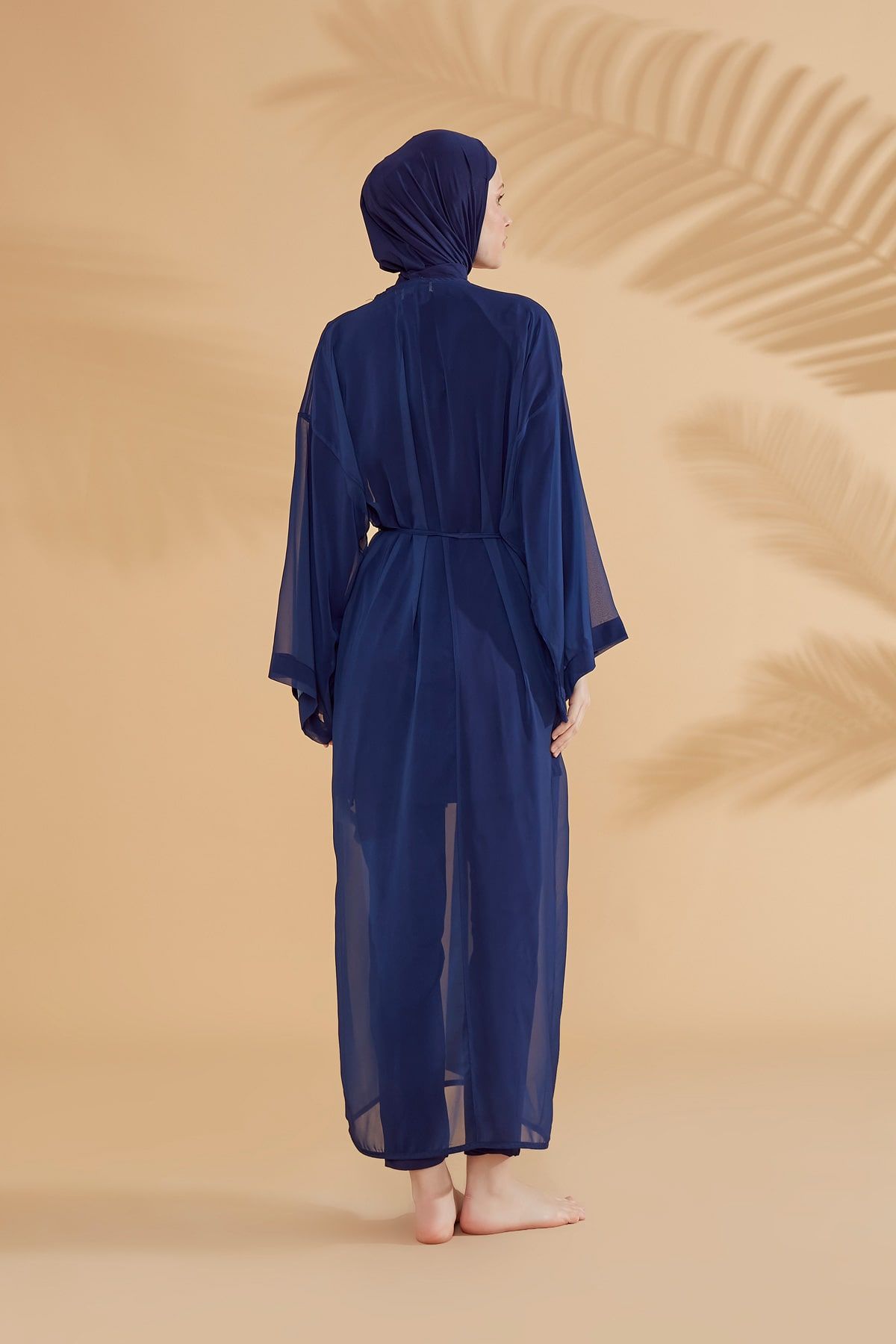Navy Pareo Kimono P2343