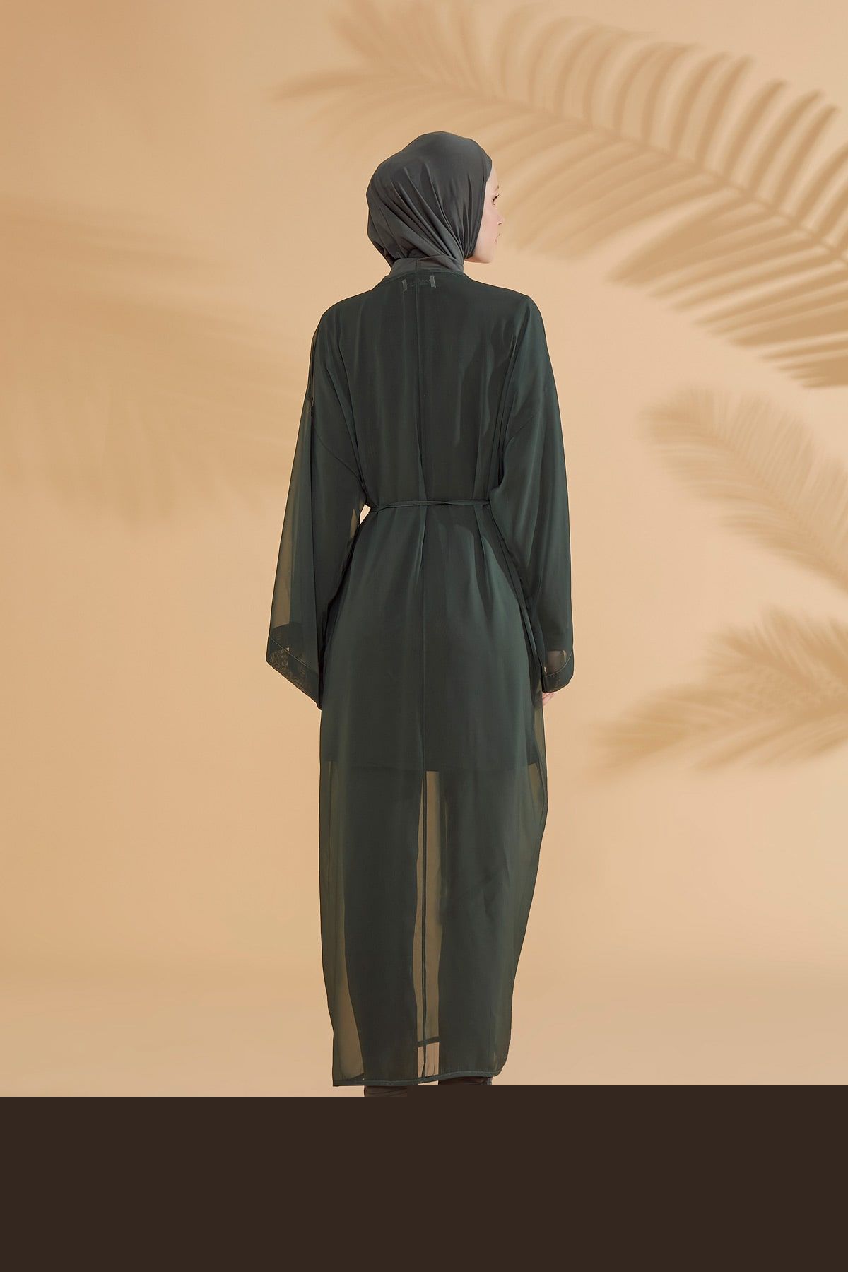 Khaki Pareo Kimono P2344