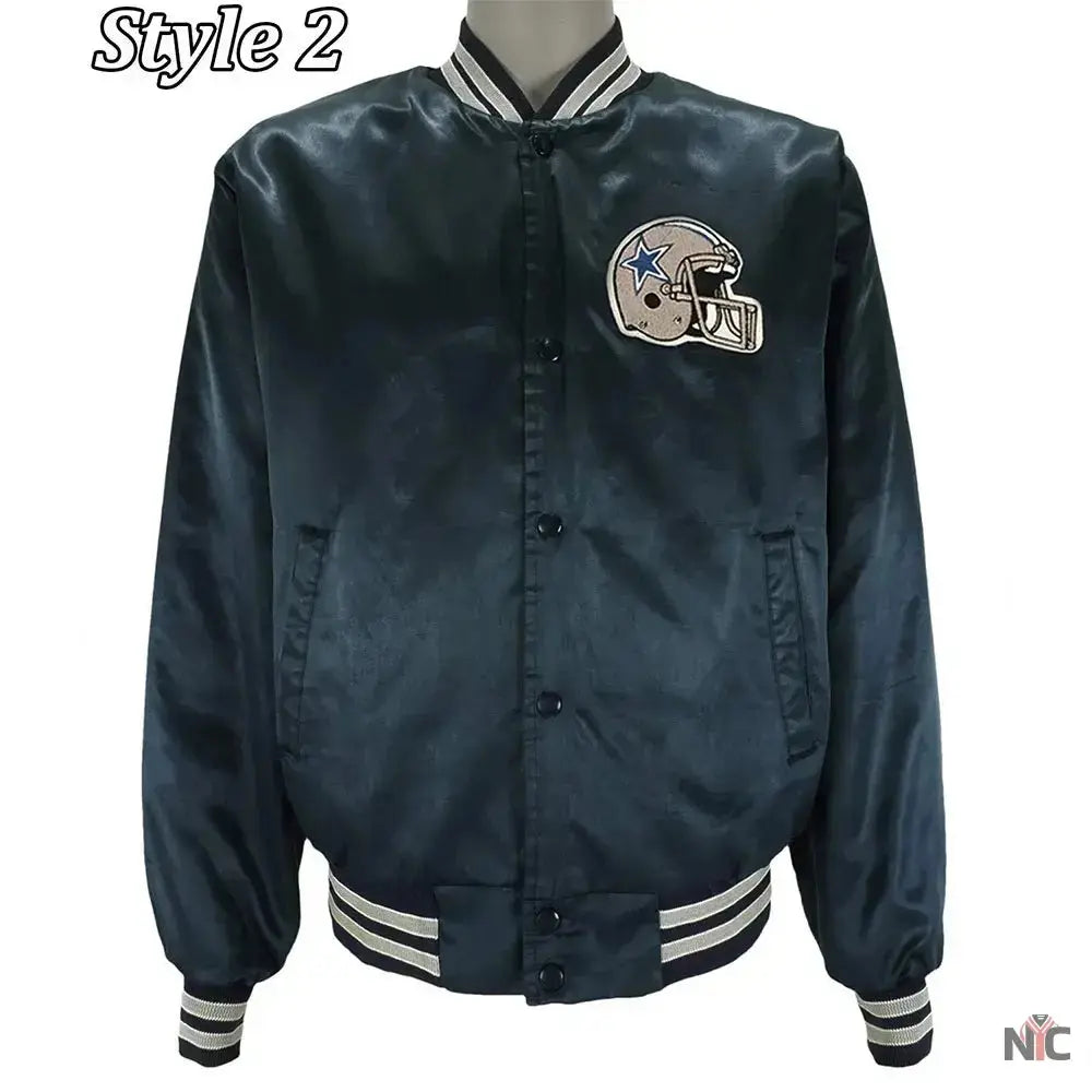 Dallas Cowboys 1990’s Satin Navy Jacket
