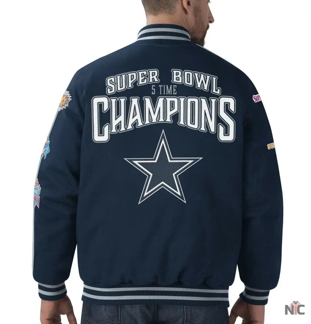 Dallas Cowboys 5 Time Super Bowl Champion Jacket