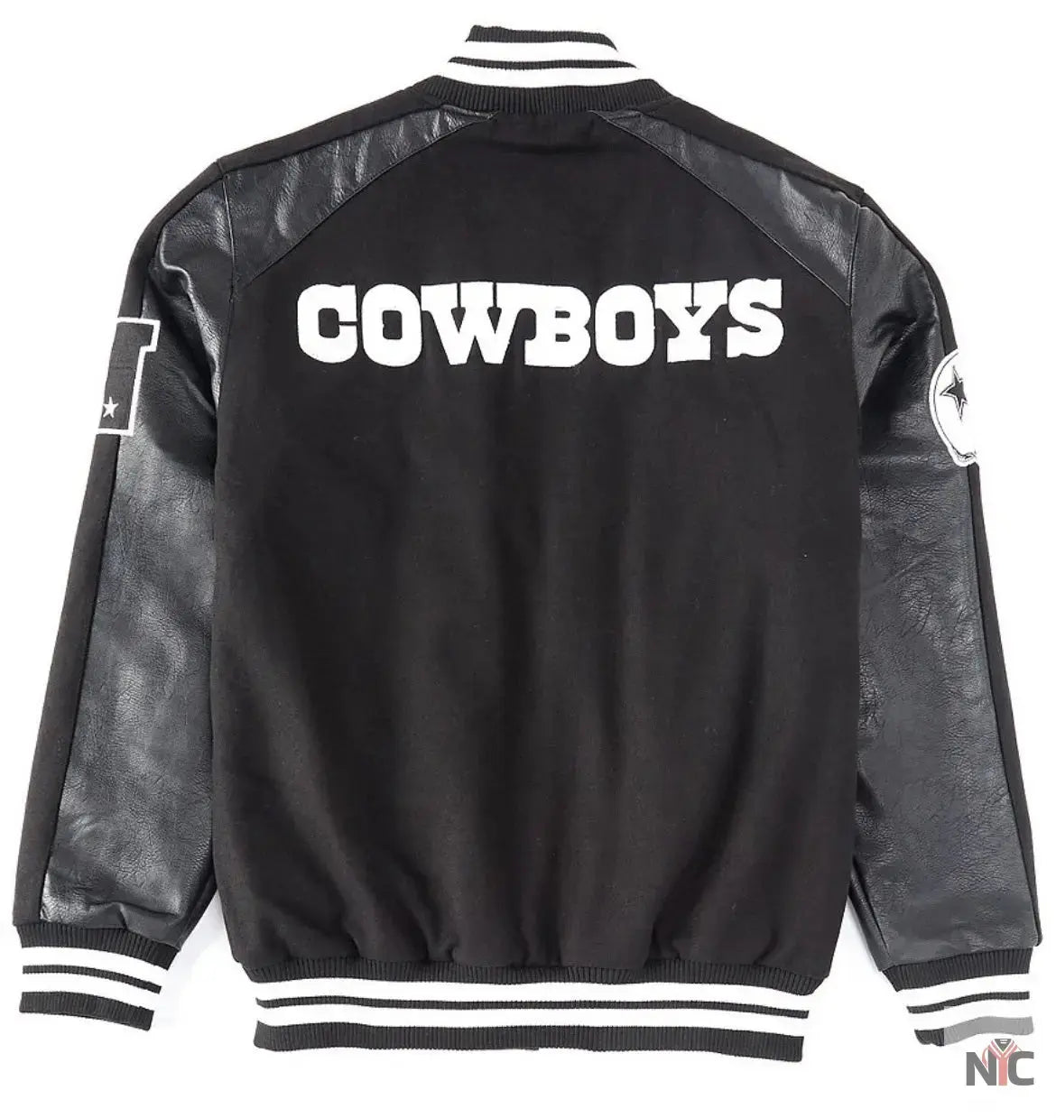Dallas Cowboys Black Quicksnap Varsity Jacket