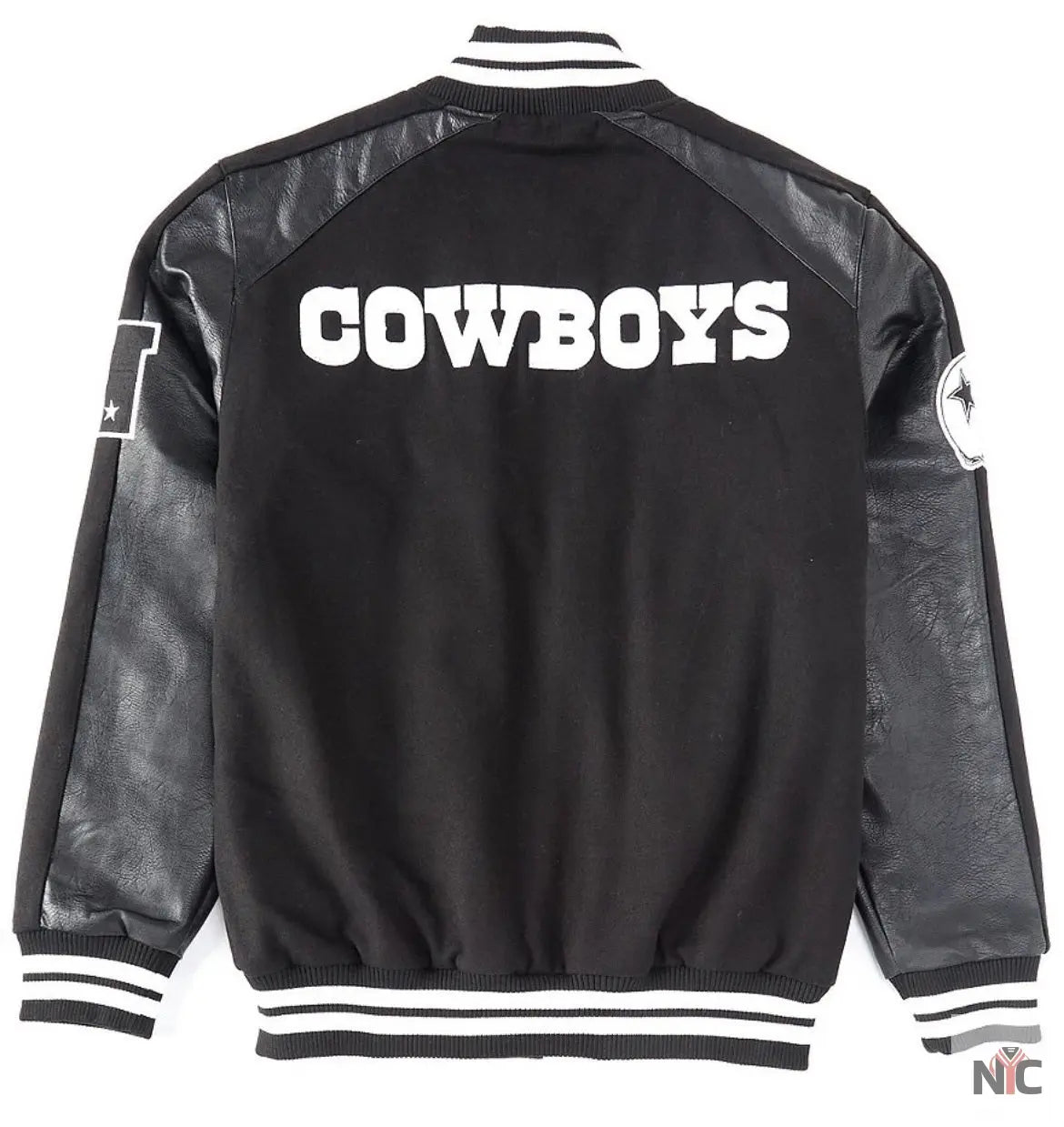 Dallas Cowboys Black Quicksnap Varsity Jacket