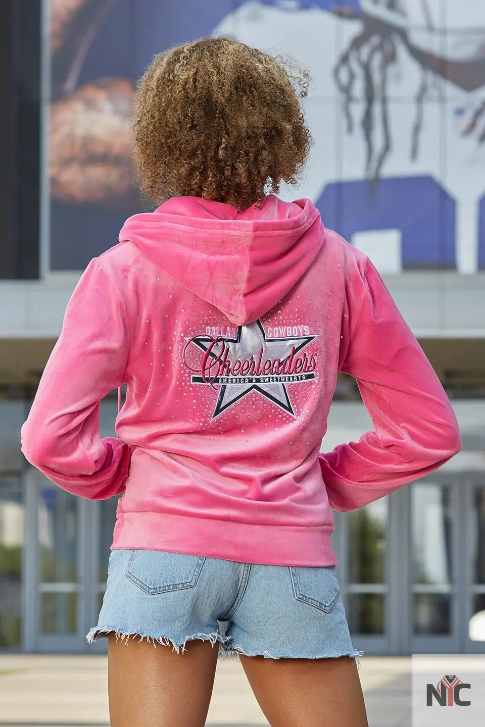 Dallas Cowboys Cheerleader Pink Hoodie