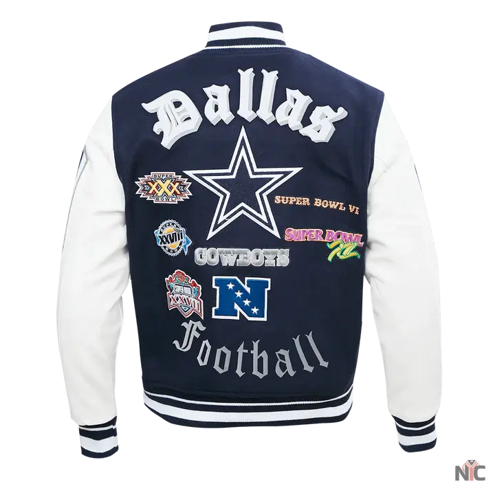 Dallas Cowboys Old English Varsity Jacket