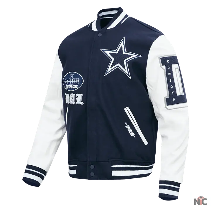 Dallas Cowboys Old English Varsity Jacket