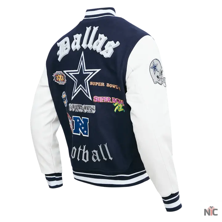 Dallas Cowboys Old English Varsity Jacket