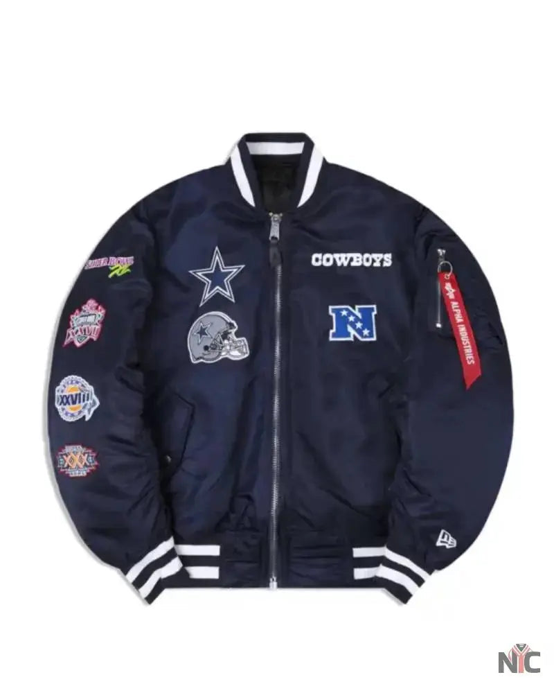 Dallas Cowboys X Alpha X New Era MA-1 Bomber Jacket