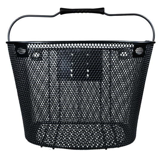 Metal Front Basket with Mesh Bag (BSK-F3) - Dark Grey