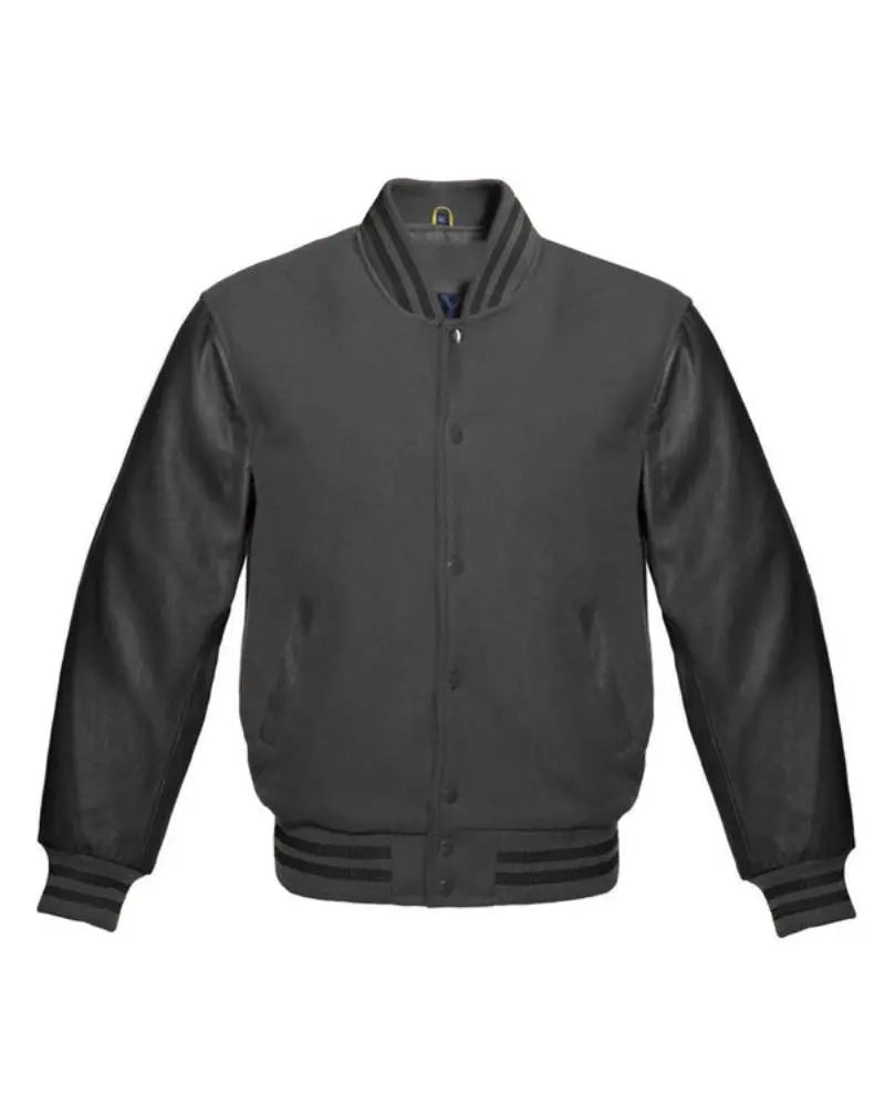Dark Grey Varsity Jacket